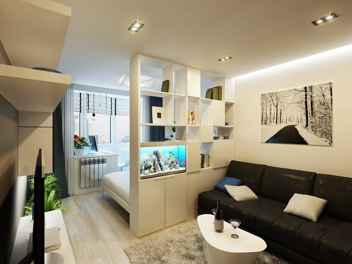 Дизайн проект однокомнатной квартиры
